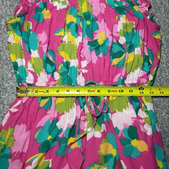 Draper James RSVP Women’s Smocked Pink Midi Dress Medium - Picture 7 of 8